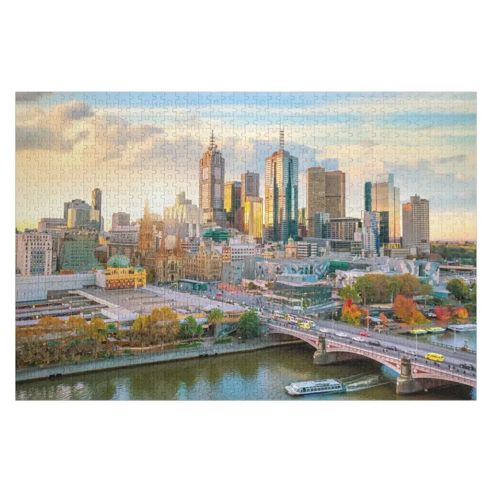 Melbourne Jigsaw Puzzle Personalized Gift Ideas Custom Photo Christmas Gifts Custom Name Child Toy Puzzle