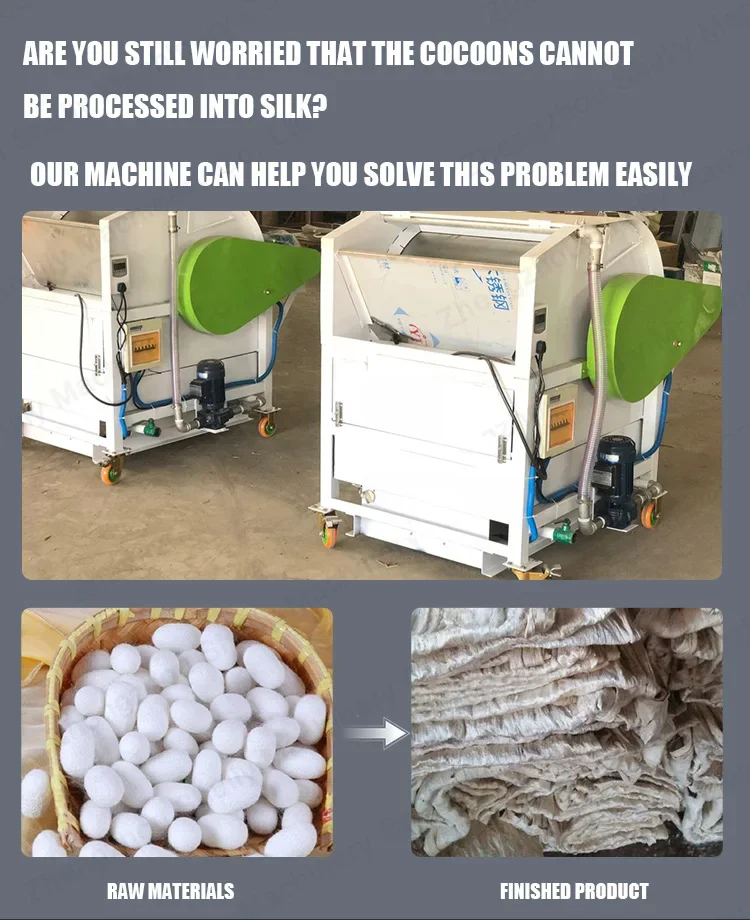 Hot Sell Silk Worm Cocoo Opening Machine Silkworm Cocoo for Making Silk Quilt