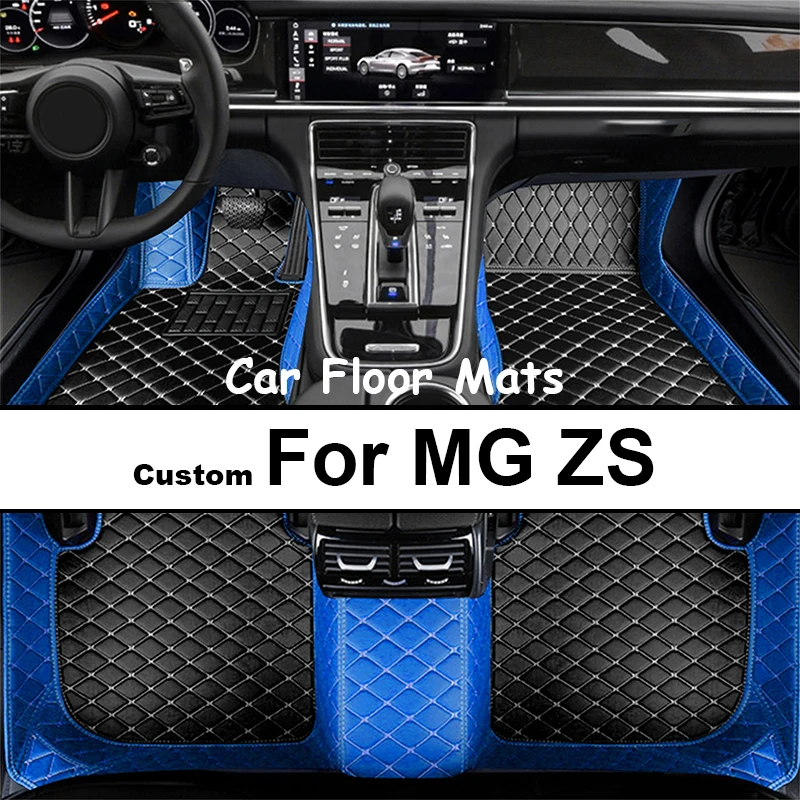 Non-hybrid Car Mats For MG ZS ZX ZST Astor ZS11 Crossover 2018~2022 Waterproof Floor Mats Push Button handbrake Car Accessories