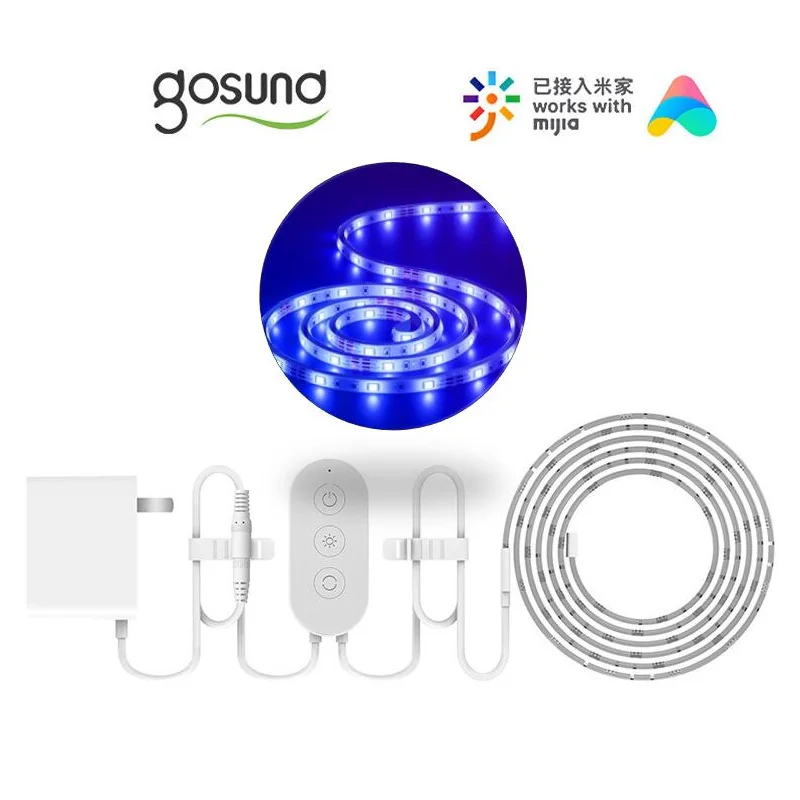 Gosund RGB Strip smart Light Band Colorful Lamb LED max Extention to 10M 16 Million Work with Mijia mi home app