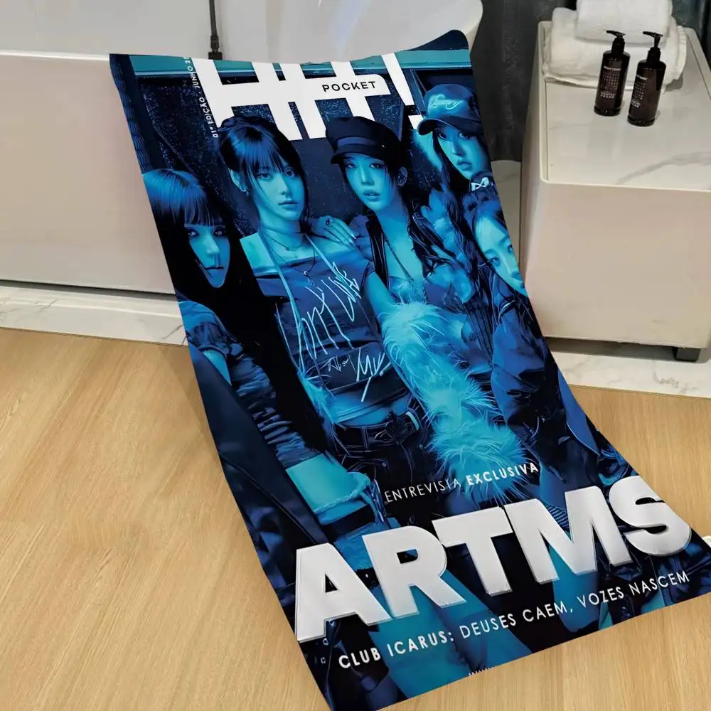 Popular A-Artms Kpop Band Microfiber Beach Towel Absorbent Quick dry Soft Yoga Swimming Resort Mountain Climbing Towel