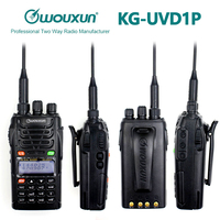 Original WOUXUN KG-UVD1P Dual Band 1700mAh Battery Handheld FM transceiver VOX KGUVD1P Protable radio Walkie Talk