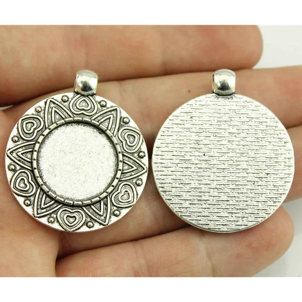 

Accessories Parts Fit Round 18Mm Glass Cabochon Base Setting Tray Bezel Original Jewellery
