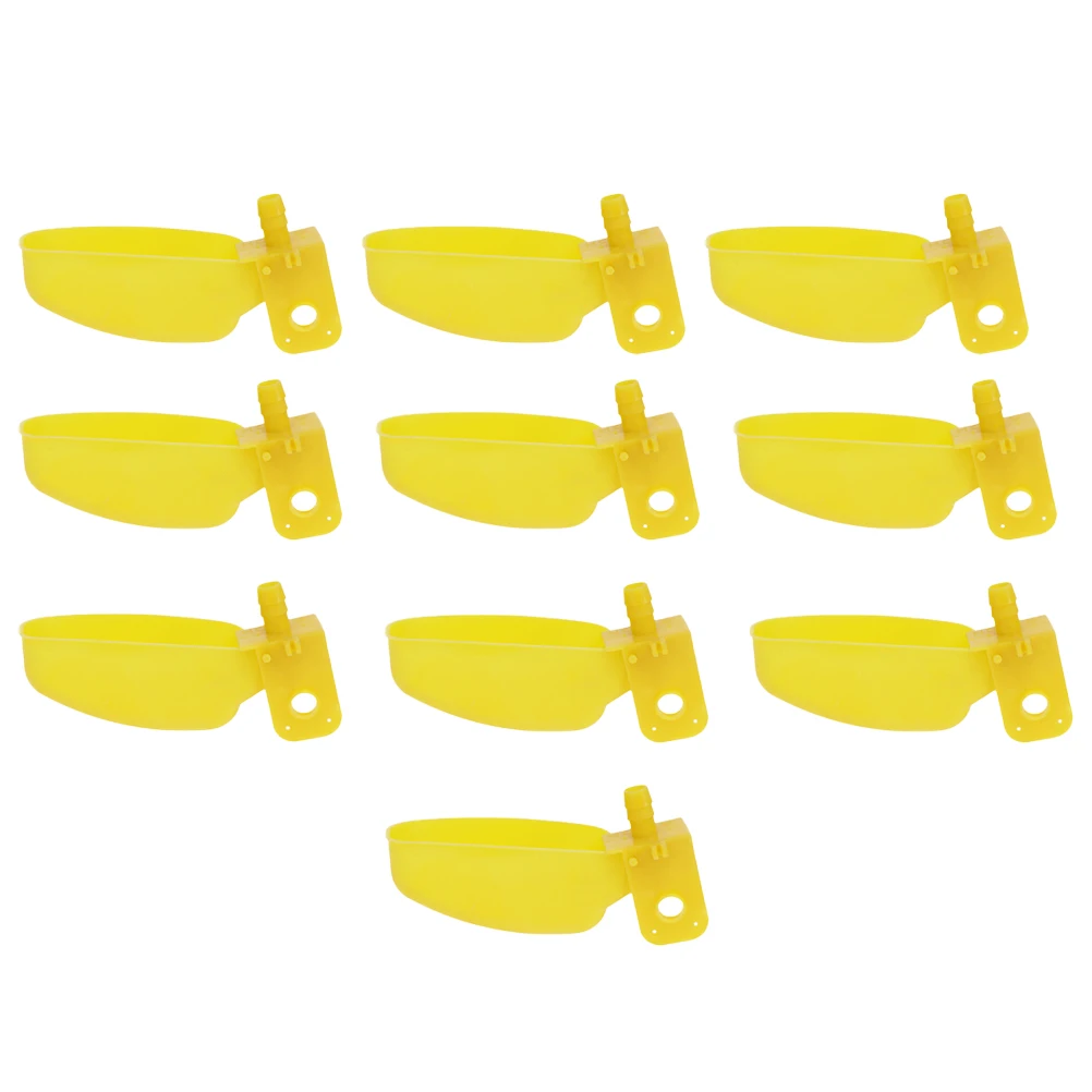 

10pcs Automatic Pet Waterer Plastic Pigeon Drinking Bowl for Chicken Quail Bird Water Cup Dispenser Poultry Easy