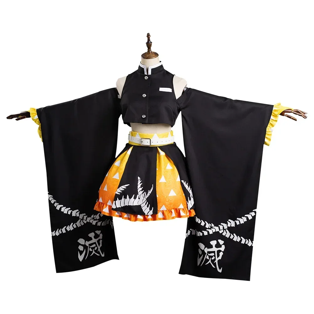 Anime Agatsuma Zenitsu Cosplay Costume Kimono Outfits, Halloween Carnival fur s, Imbibé