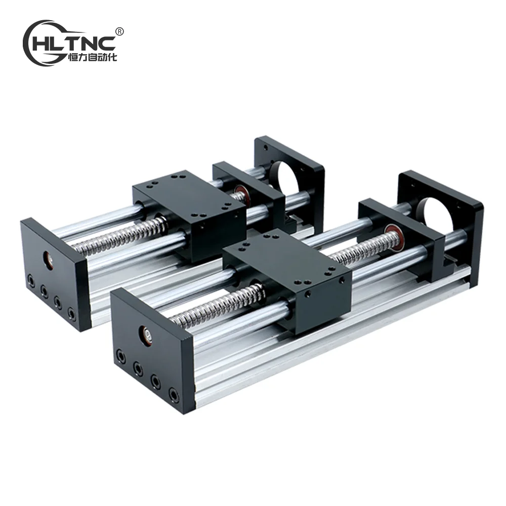 

HLTNC Z Axis Sliding Table 100 to 500mm Effective Stroke CNC Linear Guide Stage Ball Screw Actuator Module for nema23 3D Printer