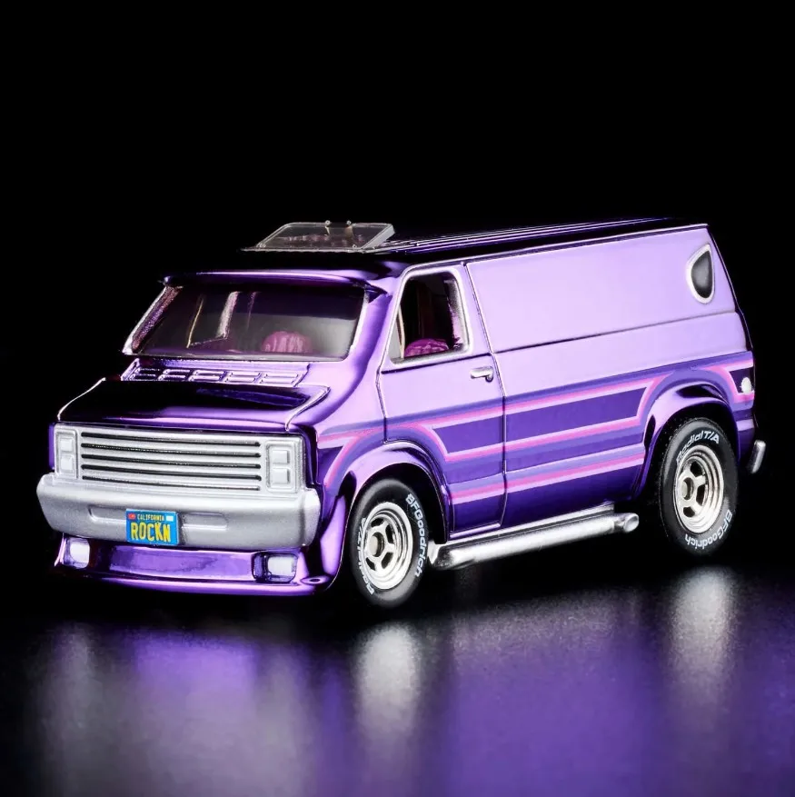 2023 Hot Wheels RLC 1:64 dodge van  limited collection of die cast alloy trolley model ornaments