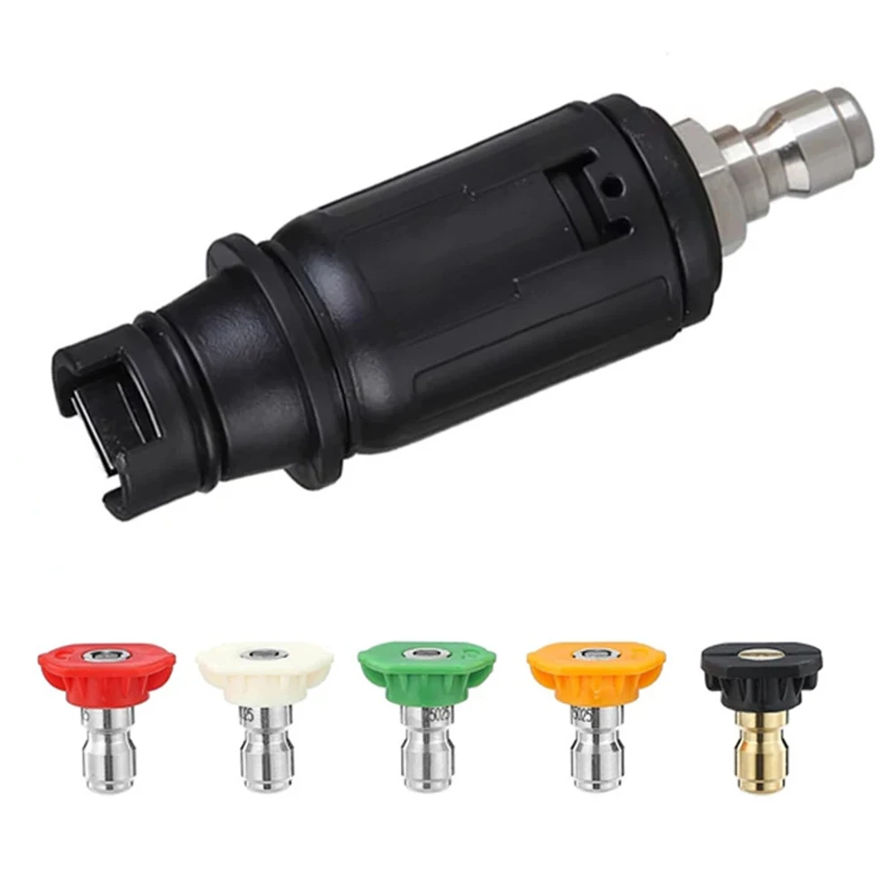 

Multi-Spray Tips Adjustable Pressure Washer 5 Nozzle Tips Included Compatible With Most Models Variable Spray Pattern Nozzle