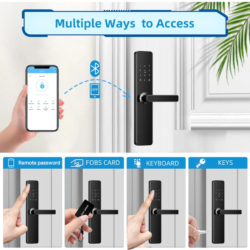 Home Apartment TTlock Smart Door Lock Smart Keyless Room Lock App Digital Door Lock