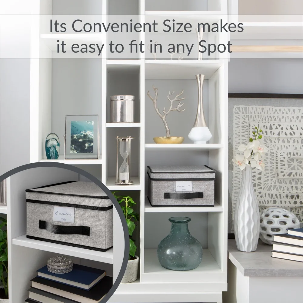 صندوق تخزين بلاستيكي قابل للتكديس مع غطاء وملصق نافذة الملابس وتنظيم تذكار للاستخدام المثالي في غرفة النوم #3