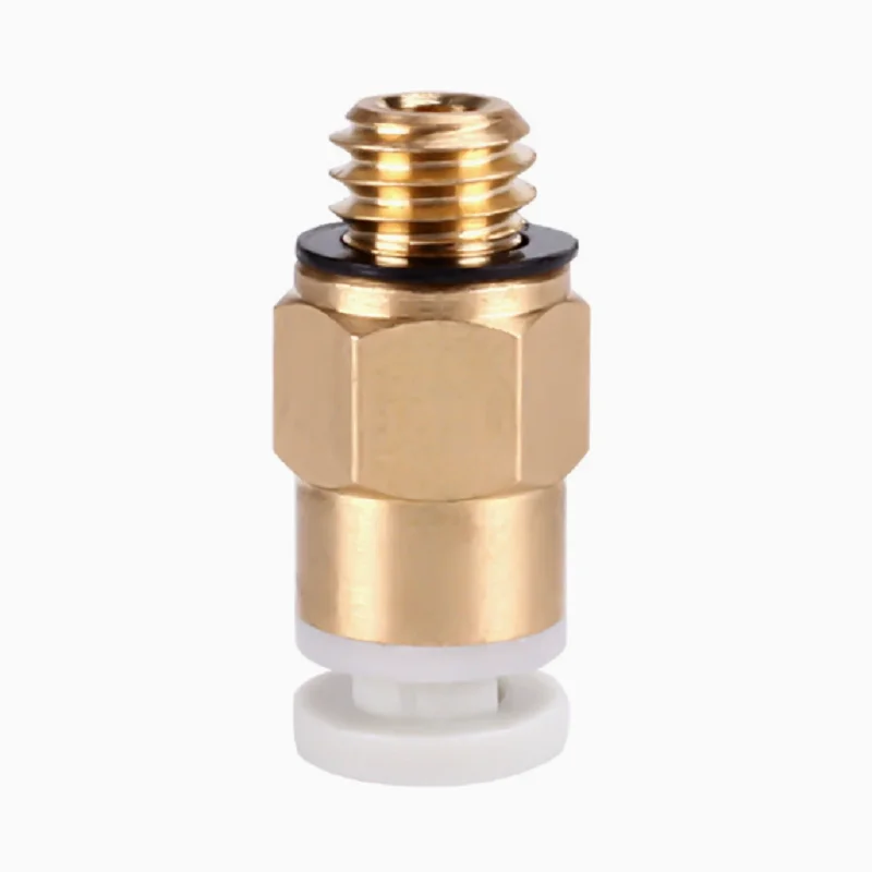 Industrial M6 Thread Pneumatic Fitting Spare Connector For 4x2mm Tubing Fit Reprap Remote Extrusion Equipment