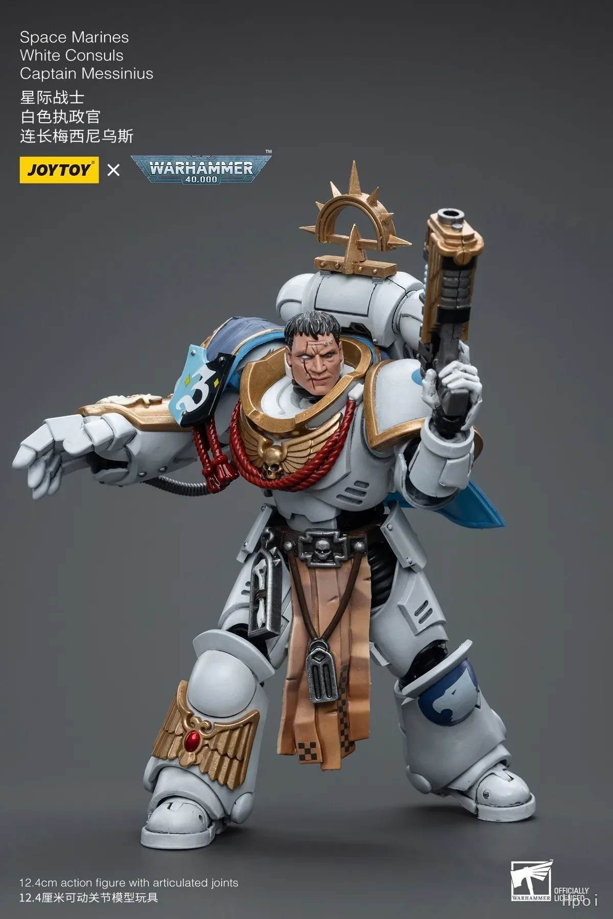 【in Stock】joytoy Action Figure Warhammer 40K Space Marines White Consuls