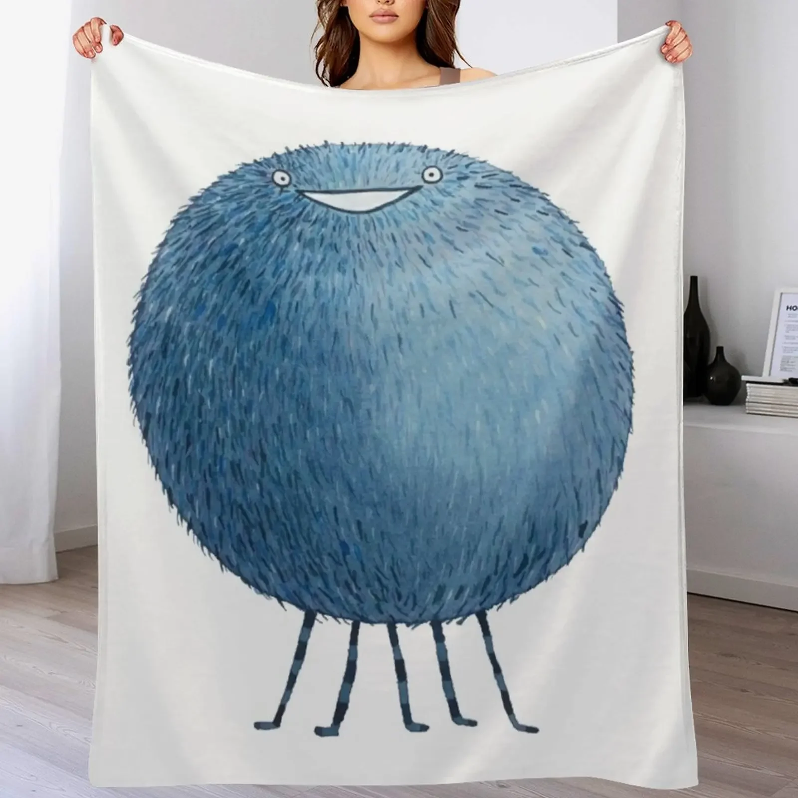 

Poofy Moofus Throw Blanket blankets ands Plaid Soft Hairys Blankets