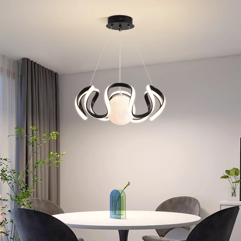 Modern Nordic LED Pendant Light, Lustre de teto, Lâmpada pendurada para o quarto, Cozinha, Jantar, Sala de estar, Estudo, Loft