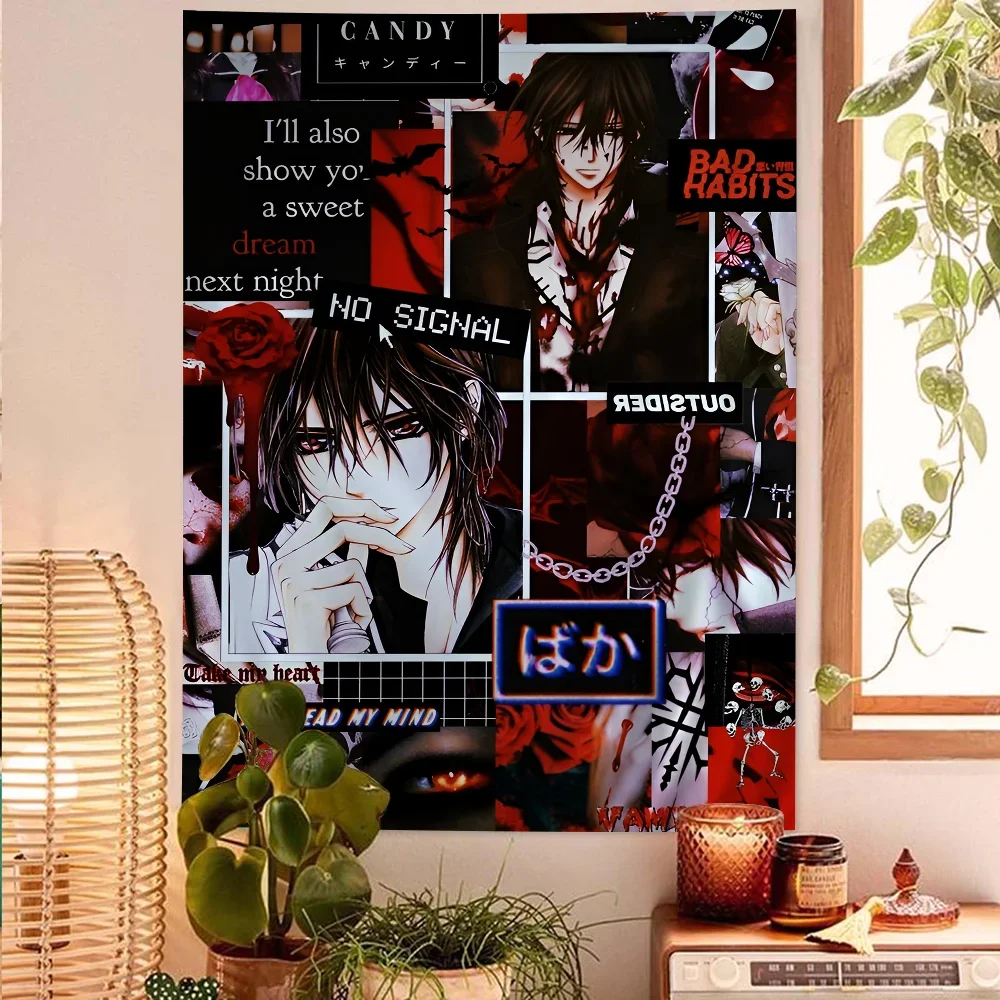 Vampire Knight Anime Tapestry Wall Hanging Decoration Household Wall Hanging Home Decor