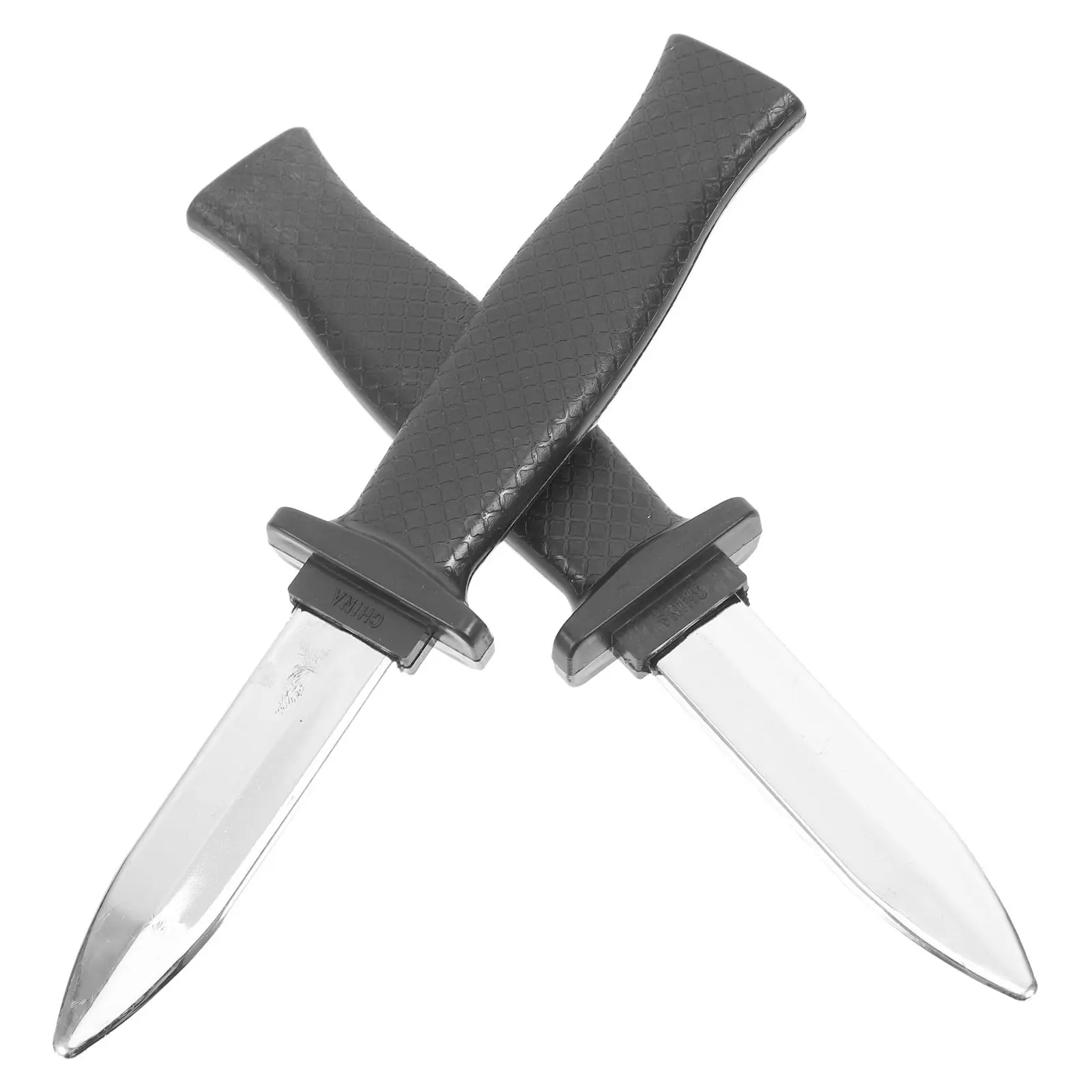 

2Pcs Retractable Knife Plastic Fake Halloween Props Prank Joke Novelty Disappearing Trick Entertainment Scary Retractable Knife