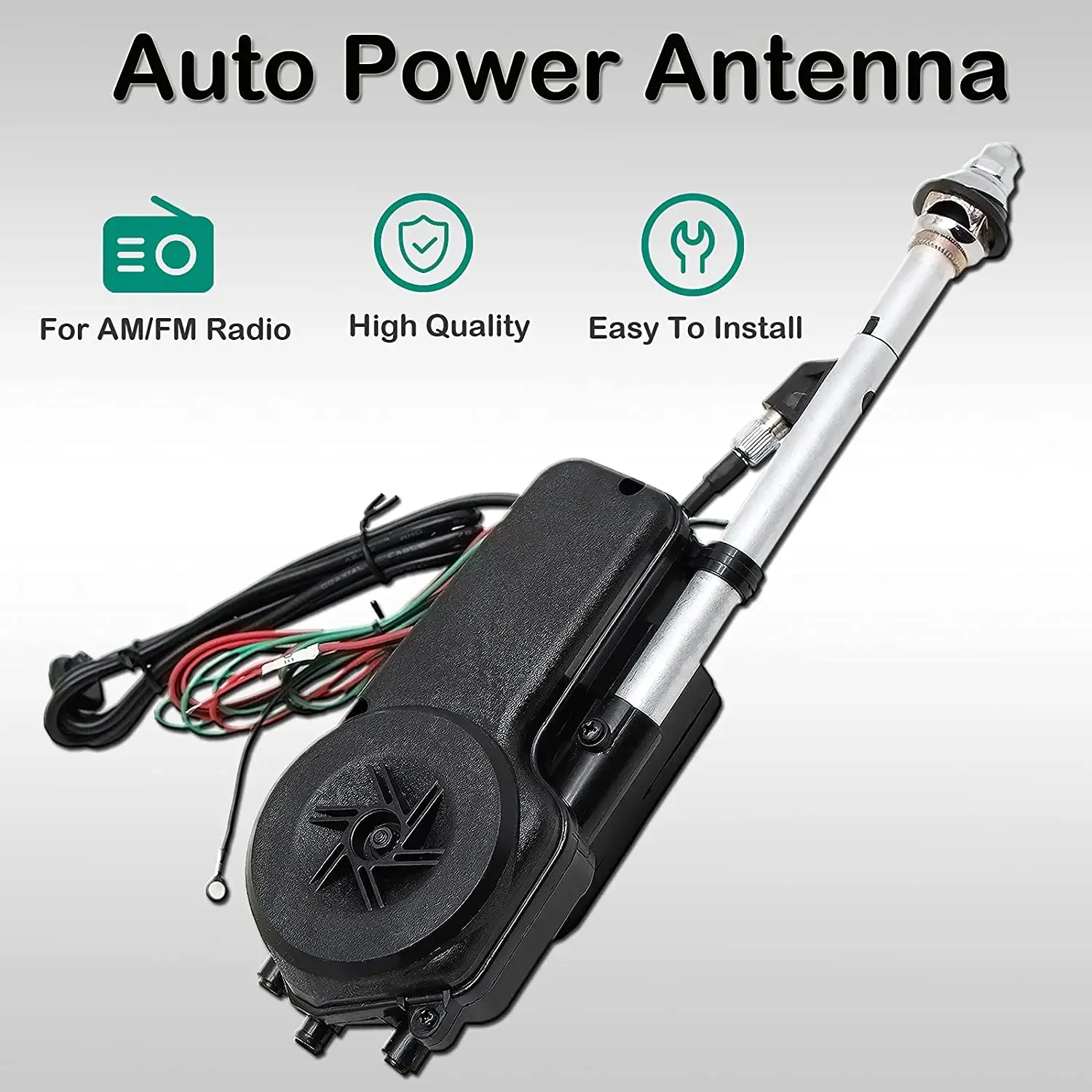 Car Power Antenna Aerial Kit 12V AM FM Radio Exterior Vehicle Aerials Pro Auto Replacement Kit For Mercedes W140 W126 W124 W201