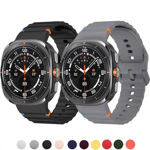 Band for Samsung Galaxy Watch 8 ultra 6/6 Classic/5 pro/4 44mm 40mm 43mm 46mm Silicone Bracelet correa Galaxy Watch 7 strap 47mm