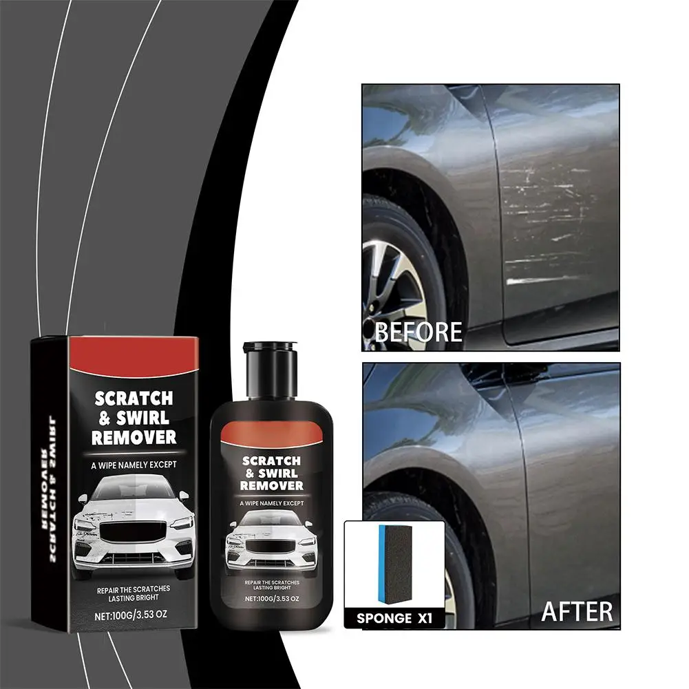 Black Scratch Remover - Car Scratch Remover Polishing Compound For Cars Kit - Buffing Compound For Car Paint Restorer 5.53O S6Q5
