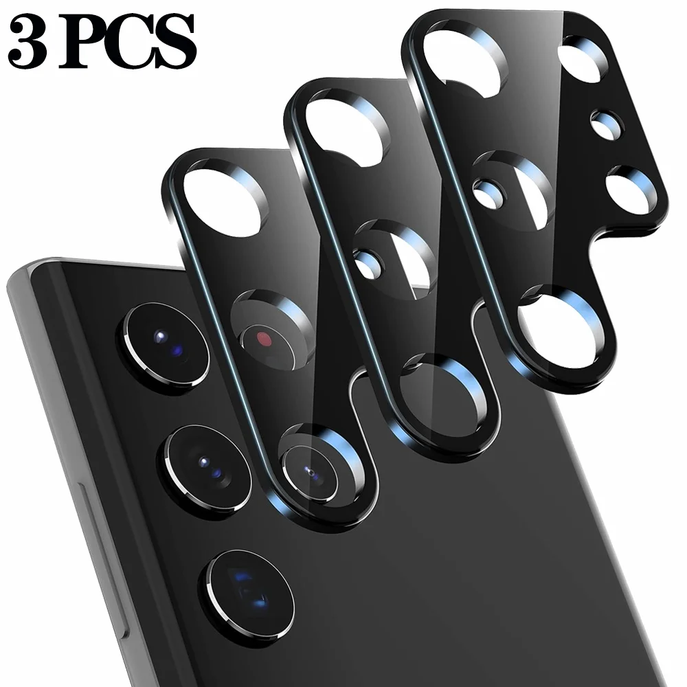 

3PCS Camera Protector For Samsung Galaxy S25 S24 S23 Ultra S22 S21 Plus Camera Lens Film Samsung S25 S24 FE Cameras Glass