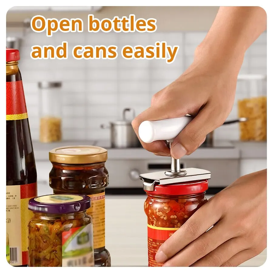 Easy Use Portable Good Grips Opener Stainless Steel for Seniors with Arthritis and Children Bottle Opener Tool