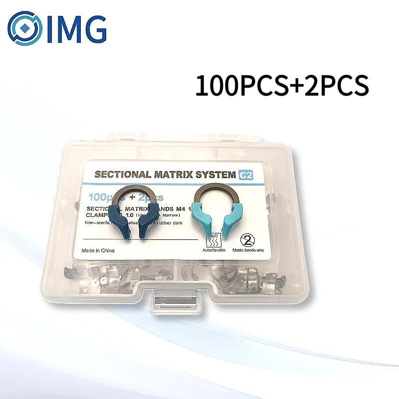

Dental Matrix Bands Clamp Sectional Contoured Matrix System Metal Matrices Nickel Titanium Clamping Ring Dentist Tools