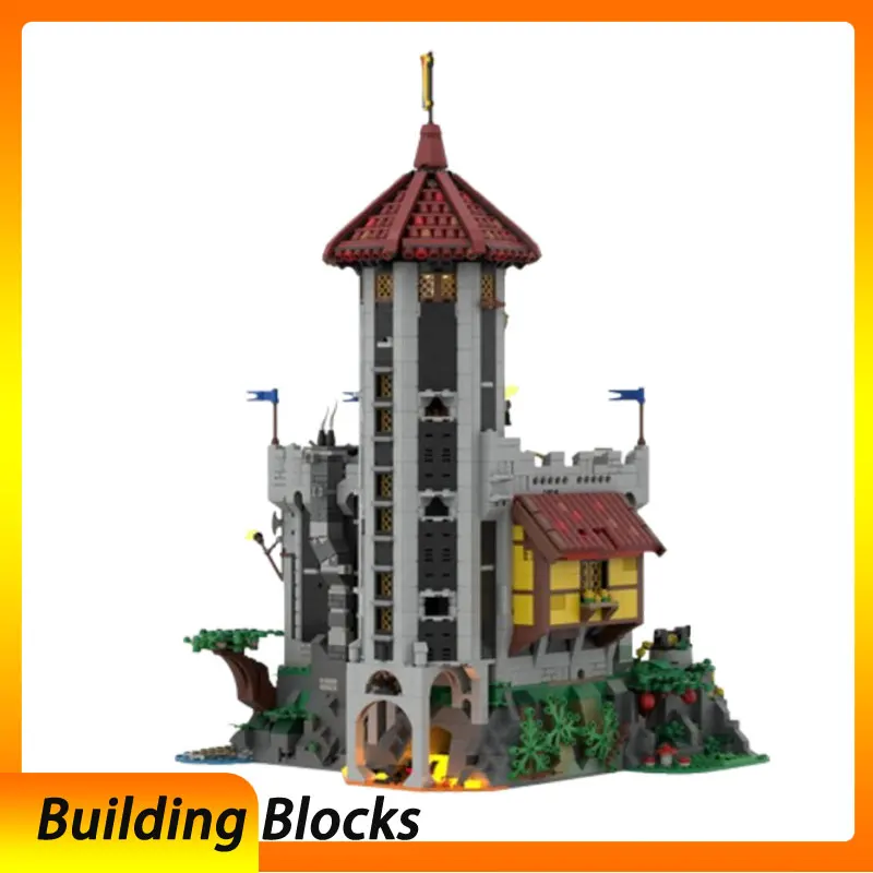 

Spot MOC-175372 4408pcs Tower Castle DIY Small Particle Assembly Building Blocks Educational Toy Model Gift Set Ornaments