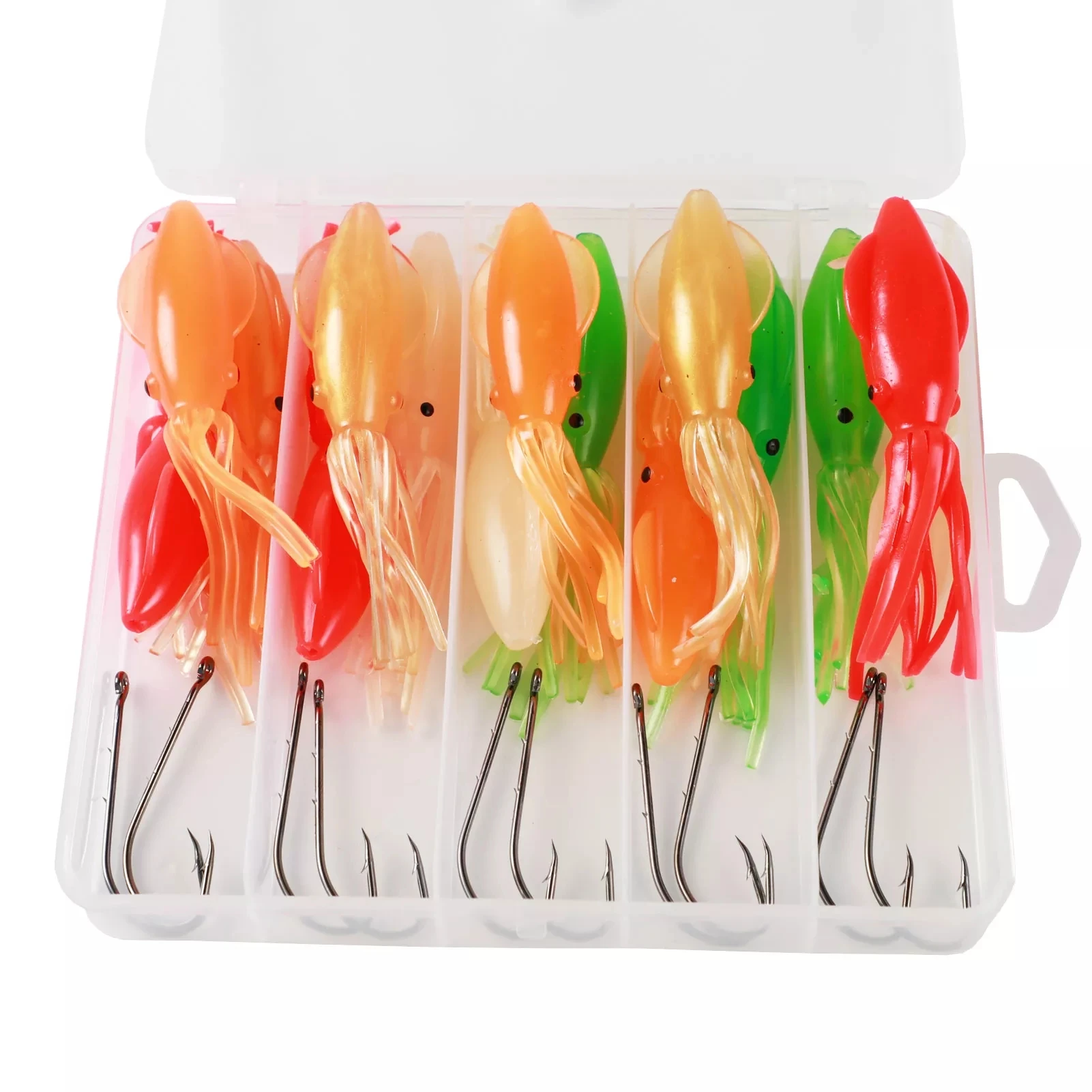 Cebos de pulpo Free Fisher 11 cm 14 g para pesca marina - imagen 5