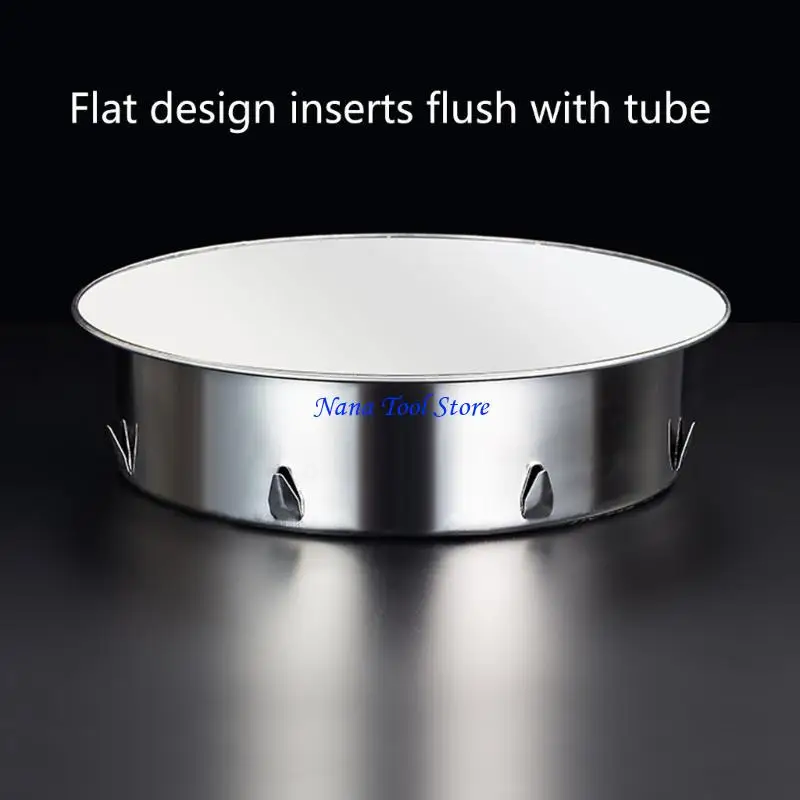 31GJ Stainless Steel 180mm Vent Hole Cover Chimney Pipe Seal Odor Blocks for Hosue