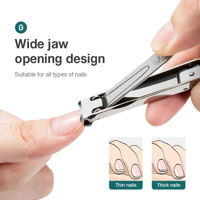 MR.GREEN Ultra-Thin Nail Clippers Collapsible Portable Travel Fingernail Nail Scissors Cutter Stainless Steel Manicure Tools