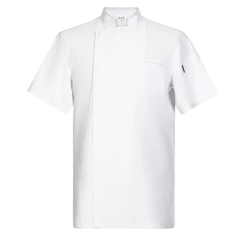 

Men's Chef Jacket Hotel Cooking Uniform Restaurant Kitchen Overalls Coffee Shop Bakery Working Clothes Summer Cook Shirt