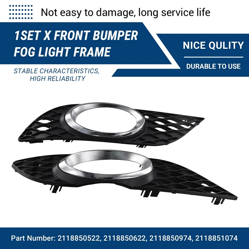 Top!-Front Bumper Fog Light Frame 2118850522, 2118850622, 2118850974, 2118851074 For Mercedes Benz E Class W211 2007-2009