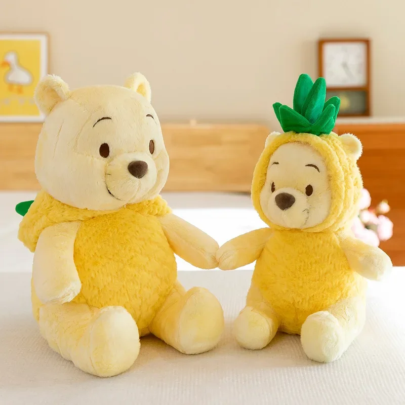 MINISO Pineapple Bears Plush Toy Stuffed Animal Doll Winni Bear Children\'s Pillow Doll Cute 30cm Bear Doll Birthday Gift