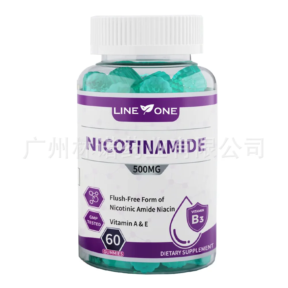 Nicotinamida-gomitas de 500mg, sin enjuague, juvenil, 60 unidades