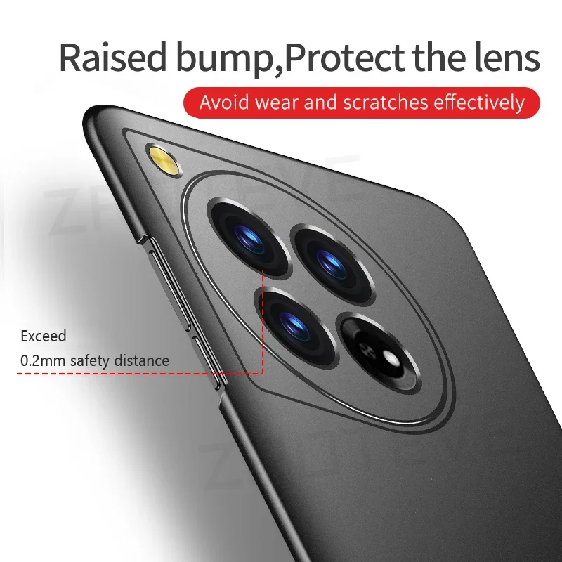 For OnePlus12 Case ZROTEVE Slim Hard PC Matte Cover For OnePlus 12 12R One Plus 11 R 11R OnePlus11 OnePlus11R OnePlus12R Cases