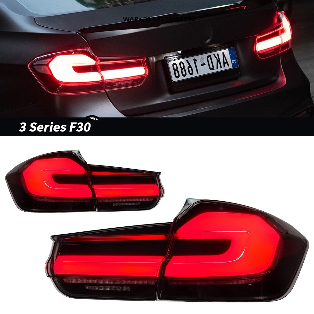 

LED Taillights for-BMW 3 Series F30 F35 LED Clear Tail Lamps Rear Lights Wholesale LED Flowing Turn signal Driving Brake Light