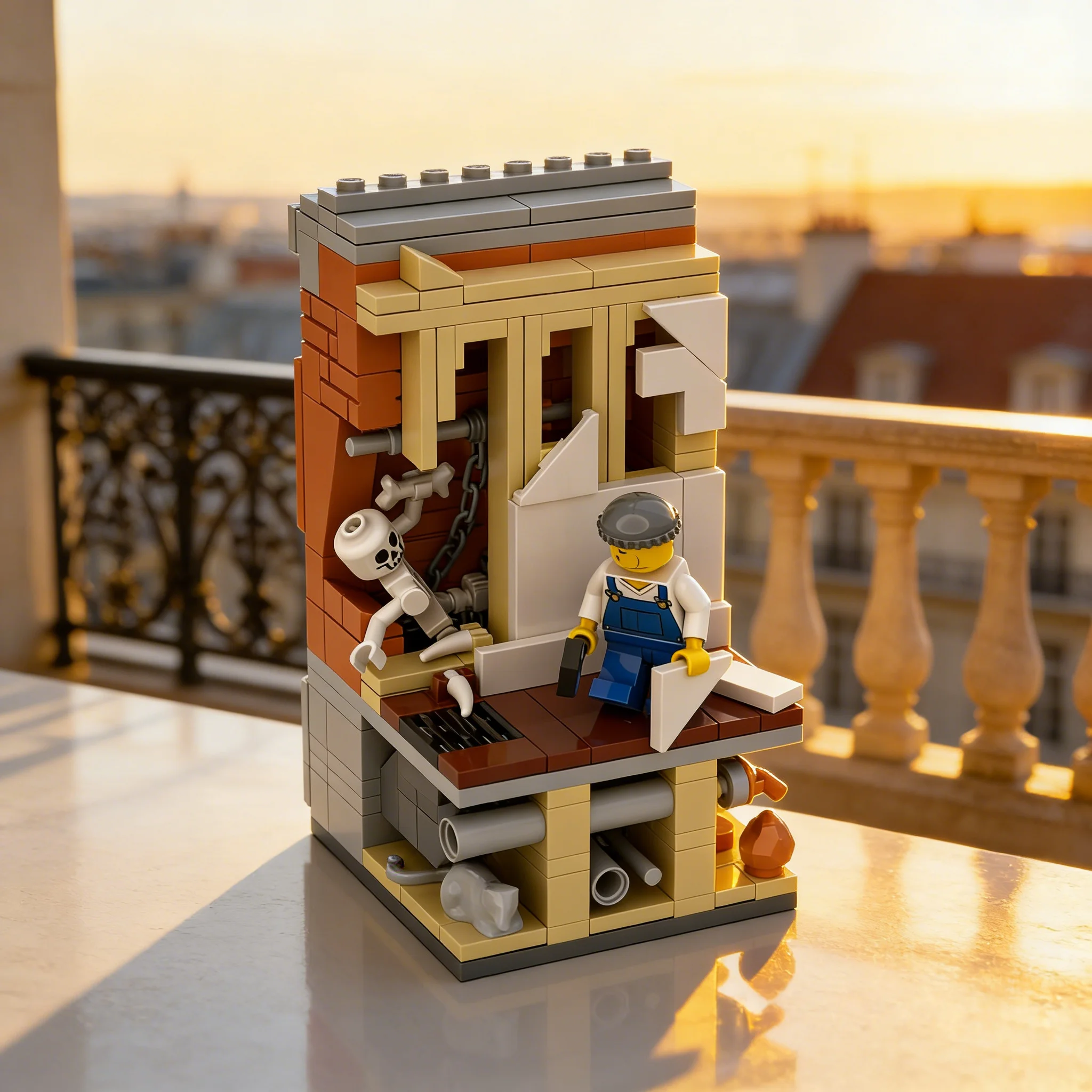 219pcs MOC City Ravensloft Renovation Model Building Blocks Education Assemble Birthday Idea Collection Craft DIY Creative Brick