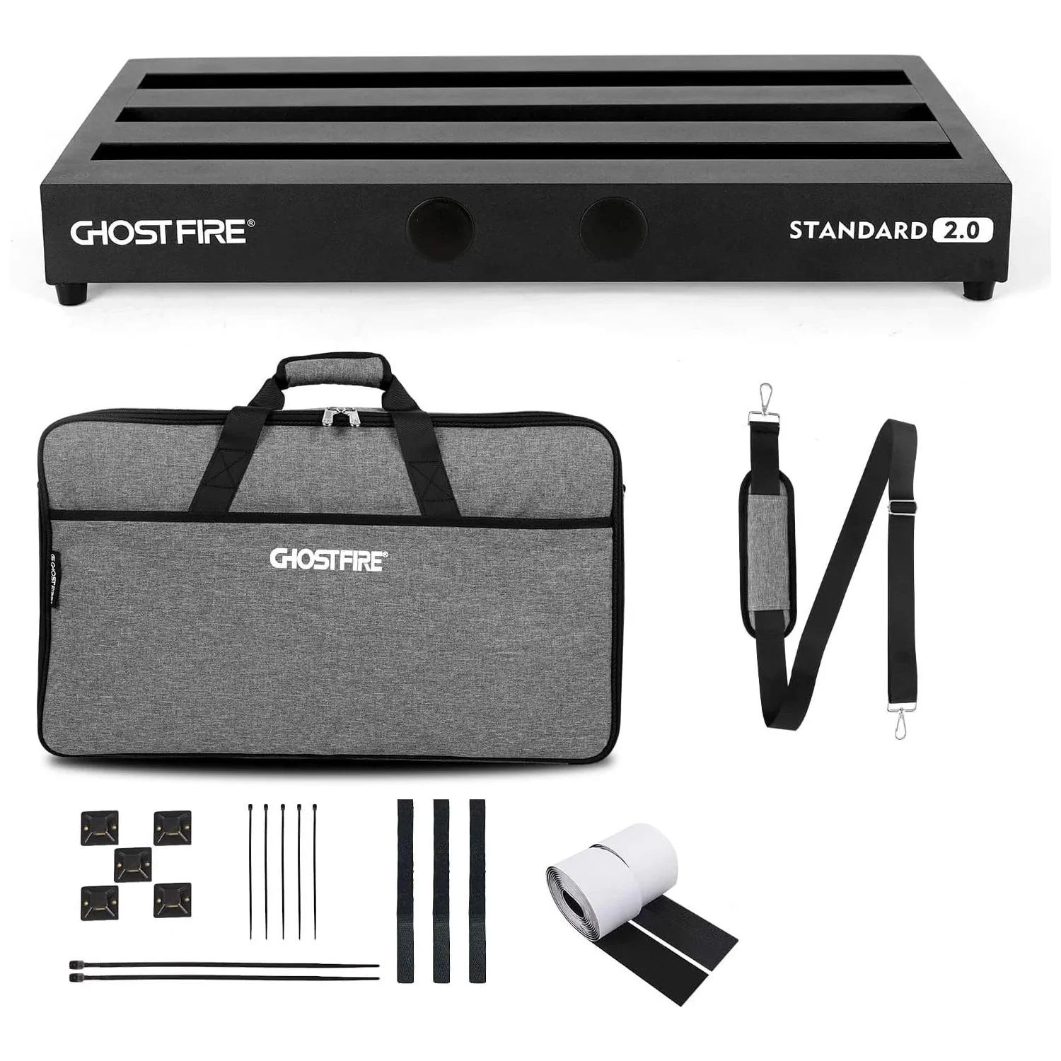 Ghost Fire Musical Instrument Accessories Guitar Pedal Board Pedal Bag Aluminum Alloy Pedalboard Effect With Gig Bag