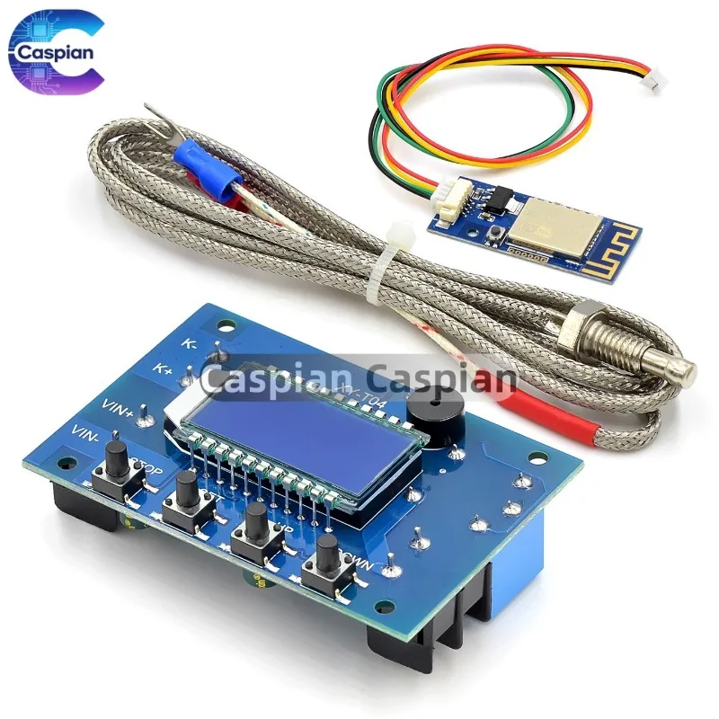 Remote WIFI Temperature Controller K-type LCD Digital Thermostat Module Relay Switch APP Button MODBUS 10A -99℃-999℃ DC 6-30V