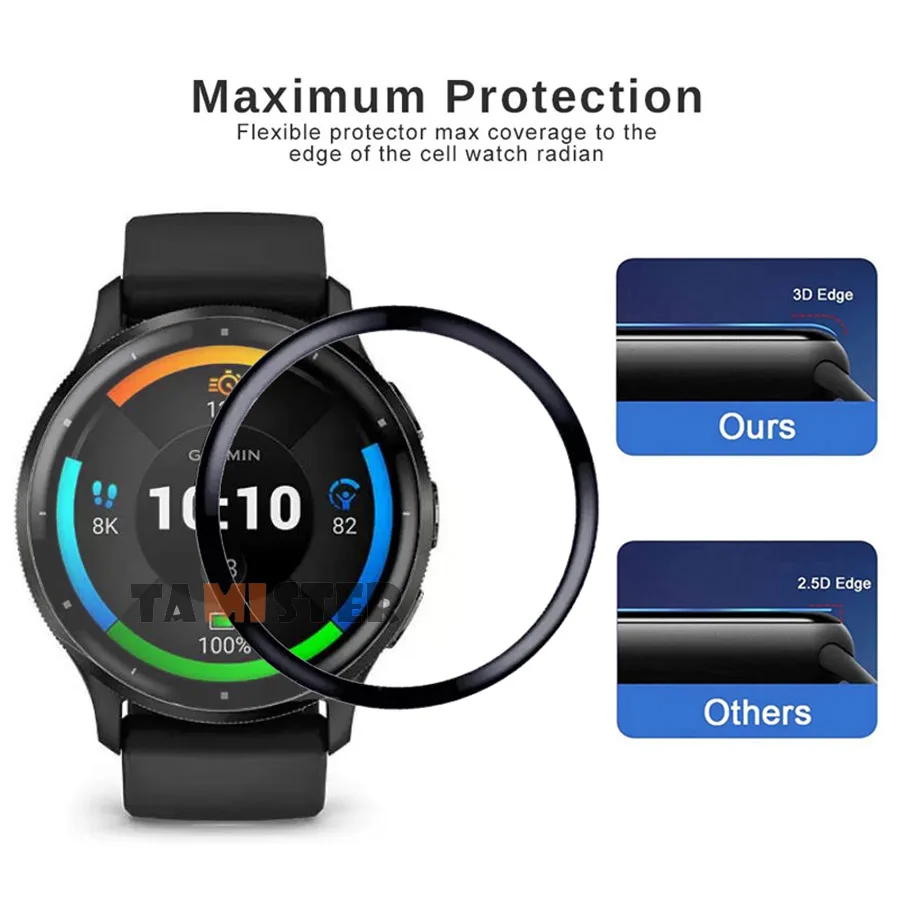Protective Film For Garmin Venu 3 3S Smart Watch Screen Protector For Garmin Venu 2 Plus 2S Full Coverage Accessories Not Glass