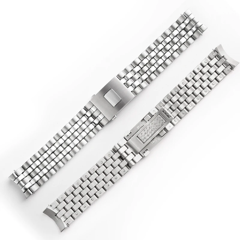 For IWC Pilot Little Prince IW377717 IW377710 IW388102 Solid Precision Steel Watch Band 20 21mm Bracelet Curved Strap Waterproof