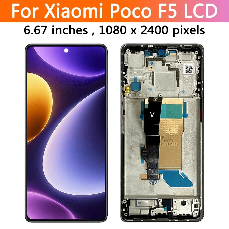 6.67\'\' AMOLED For Xiaomi Poco F5 LCD Display with touch screen Digitizer Assembly For Xiaomi POCOF5 23049PCD8G Display