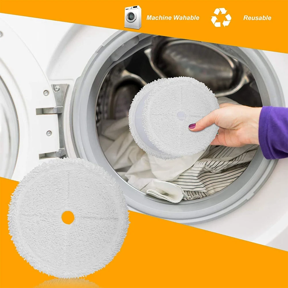 Sostituzione pastiglie mop a vapore per Bissell 3115 serie 2859 SpinWave Wet and Dry Robot Vacuum Pad riutilizzabile 6 Pack