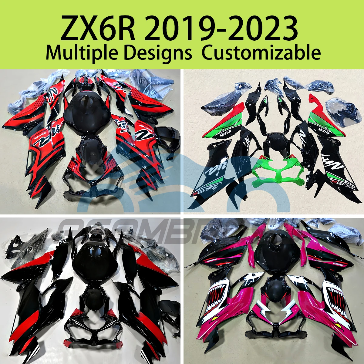 

Hot Style Fairings ZX6R 2019 2020 2021 2022 2023 Motorcycle Fairing Bodywork Kit Panel Set for KAWASAKI ZX 6R 636 19-23