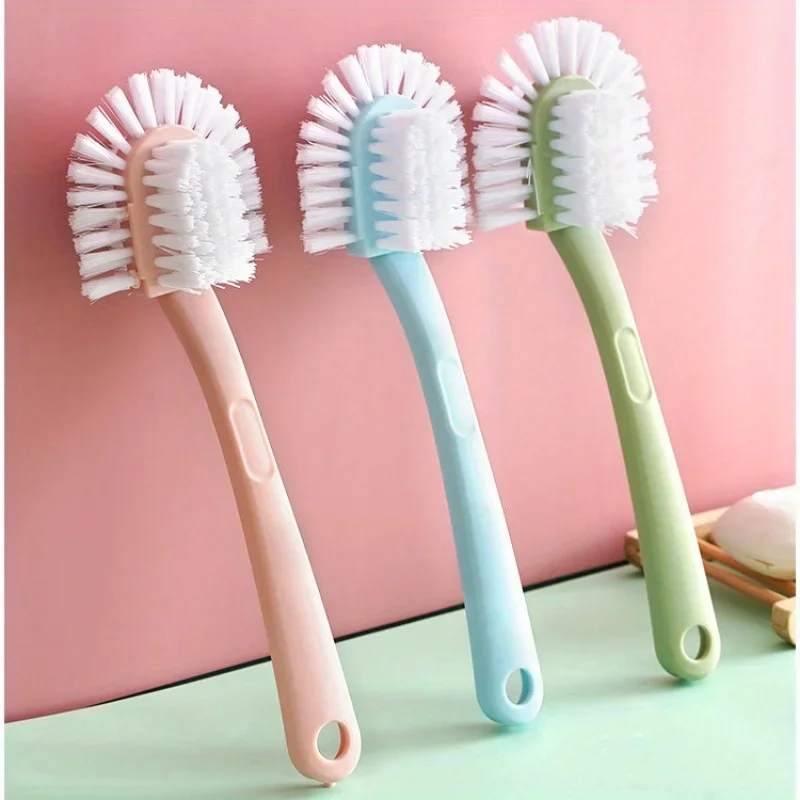2pcs Creative Five-Sided Shoe Brush - Double-sided Circular Full-Depth Suction Shoe Brush - Household Cleaning Brush