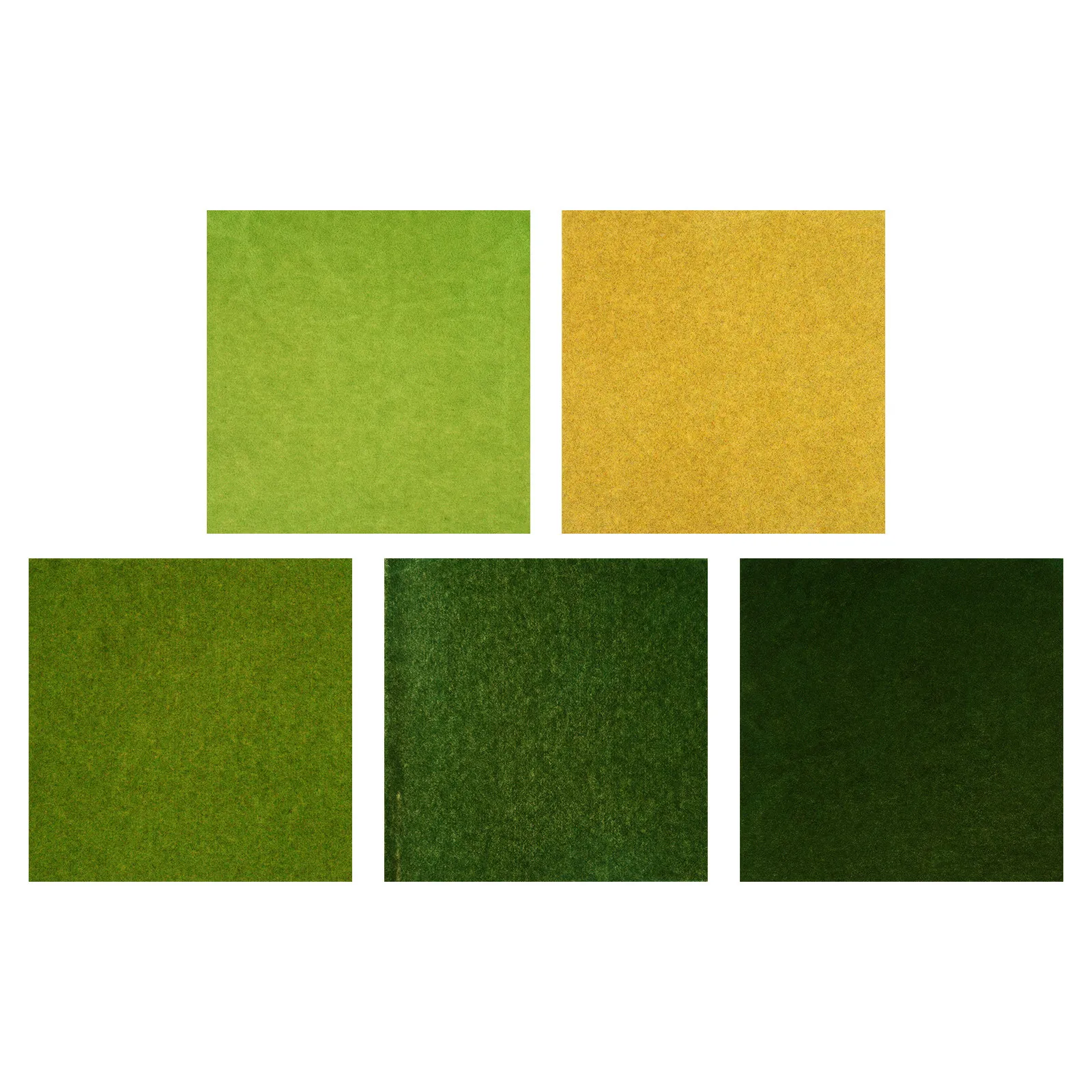 

5Pcs Artificial Turf Paper Grass Material Green DIY Landscape Lawn Sand Table Decorative Mini Garden Scene Home Office Wedding
