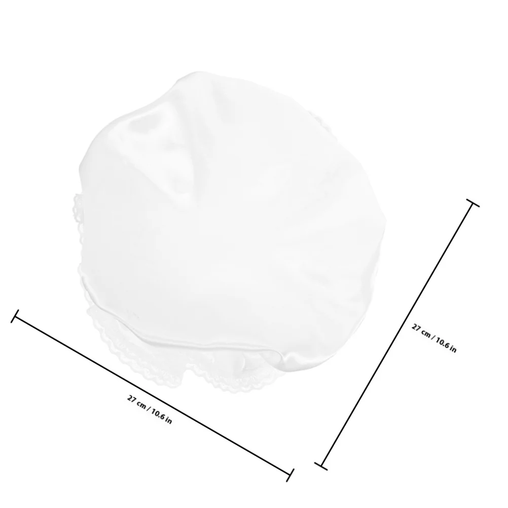 2 個ヴィンテージホワイトレースメイド帽子コスプレ衣装アクセサリー女性のためのパーティーやイベントスカーフヘッドバンド女の子バンダナヘッドバンド