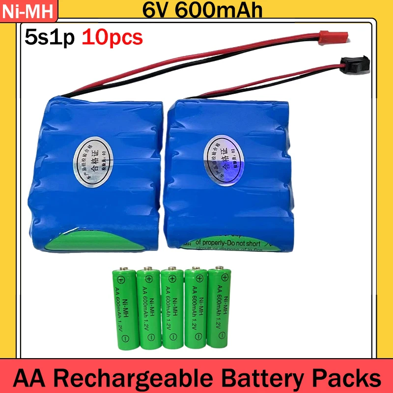 

Новый 6V AA 600mAh Ni-MH перезаряжаемый аккумулятор с разъемом KCY SM для электрических игрушек Aibu позволяет вам наслаждаться им, как вы хотите