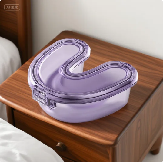 

Mouthguard Container Oral Care Denture Storage Container Leak Proof Simple Denture Case Sealed U Shape Transparent Denture Box