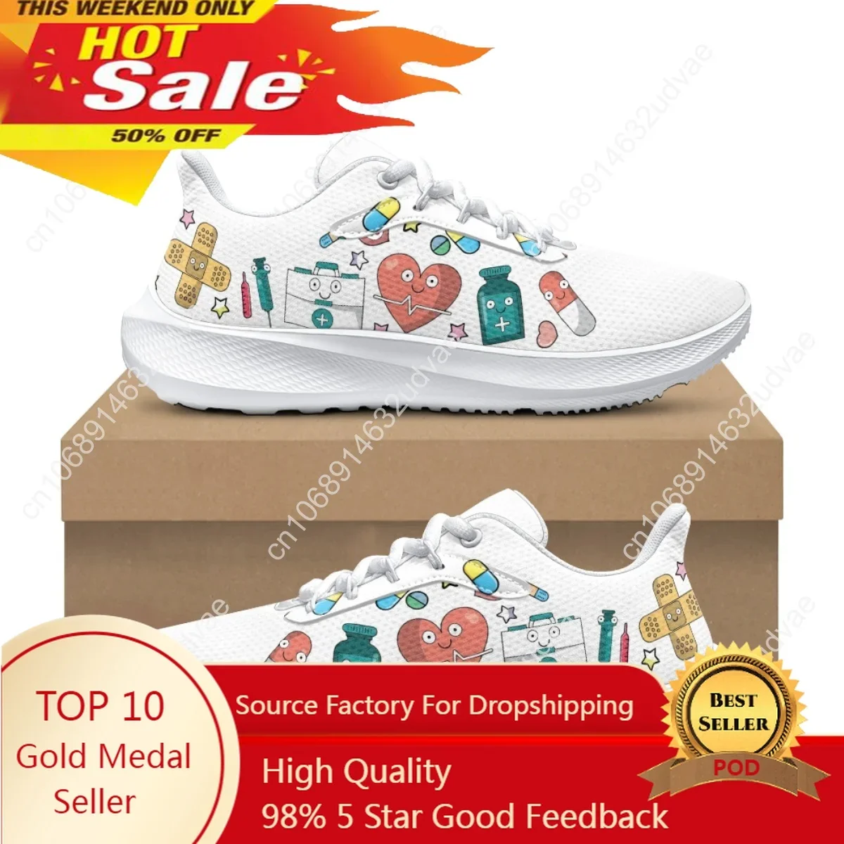 

2023 Women's Nusing Shoes Lightweight Lace up Running Sneakers Men Tennis Trainers Lightweight Casual Sports Shoes